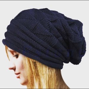 Here is the classic slouchy beanie cap for Fall & Winter!  A timeless accessory!